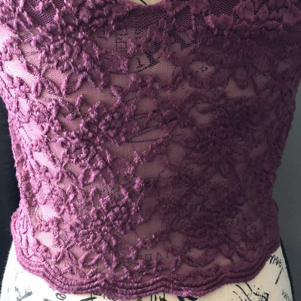 Free people intimately laced crop tank top small - Picture 7 of 12